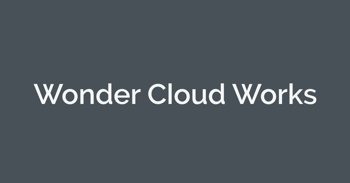 「Wonder Cloud Works」プラン改定のお知らせ